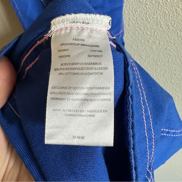 Dickies Navy Blue Overall Mini Dress - Picture 9 of 13